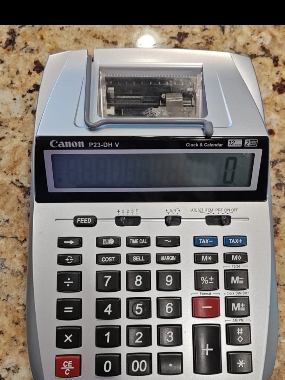 Canon Calculator Calendar Plus Paper P23-DH V - Silver Printer Does Not Work